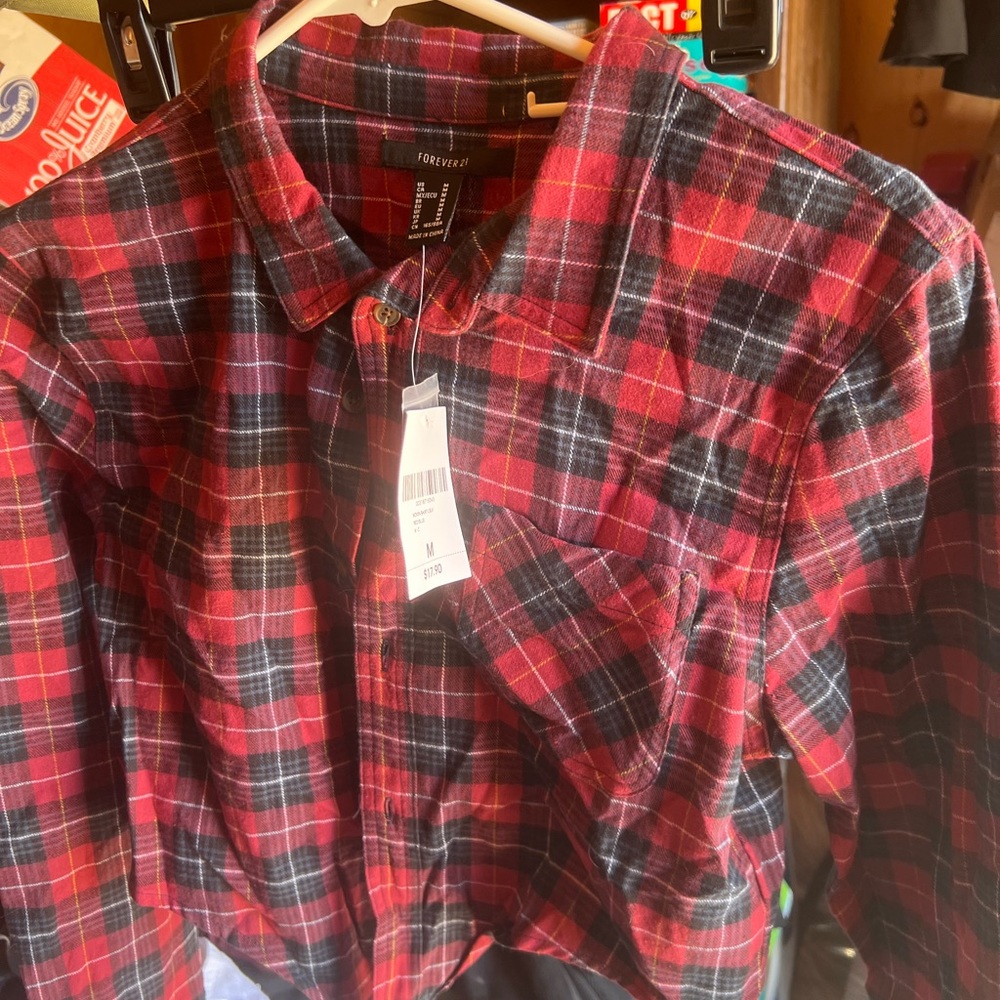 Forever 21 plaid Crop Top